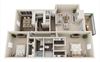 2 bed apt floor plan